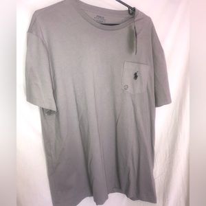 Polo grey shirt new with tags size large